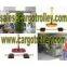 Steerable machinery skates suitable for moving heavy loads