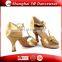 Professional New Style Satin Lady Ballroom Latin Dance Shoes with Bling Crystal