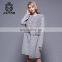 New fashion high qualit full length fitted women cashmere casual woolen coat