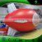 Customized Logo Large Red Inflatable Blimp With White Tails / Advertising Inflatable Helium Airship Balloon For Trade Show