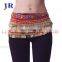 Y-2002 Wholesale cheap 248 coins and 338 coins velvet belly dance hip scarf belt for women