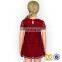 Posh lace burgundy children frock model baby girl frock photo girl wedding dress