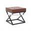 Customized Newest Design Home storage metal round changing shoes stool