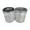polyester cylindrical air filter cartridge with wood fiber filtering paper