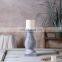 Classical pillar design custom vintage home decoration cement tall candle holder with logo