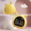 Gadget 2021 kids usb charging alarm clock smart music digital alarm clock with night lamps