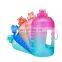 drinking protein sports shaker bottle Customized logo portable BPA Free 1 gallon fitness water bottle