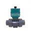 pvc motorized valve BSP NPT thread glue CTF-001 10nm 12v dn25 pvc motorized operated valve