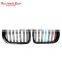 Three color M style bumper grill for BMW X series F25 F26 doul slat line kindly grill for BMW X3 X4 2014-2017