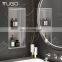 Stainless Steel Single and Double Black Gold White Brushed Nickel Bathroom wall metal recess shower niche shelf