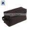 Matching Stitching Anthracite Fitting Zipper Closure Type Unisex Genuine Leather Toiletry Bag