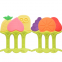 Infant Toddlers Silicone Teether Wholesale Customized Baby Chewable Fruit Shape BPA Free Silicone Baby Teething Toy Teether