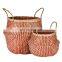Hot Sale CHeap Zigzag Seagrass Belly Basket Best Seller Plant Holder Storage Basket Decor Home Wholesale