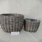 Grey Colour Garden Basket Custom Made Wicker Baskets Factory price