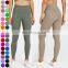 Breathable Wholesale Sports Tights Workout Wear High Waist Pants Gym Fitness No T-Line Butt Lift Pants Yoga Leggings For Women
