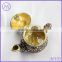 Vintage style colorful enameled tea pot design Russian Faberge egg trinket jewelry box