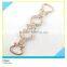Diamant Chatelaine Solid Square Design Gold Metal Rhinestone Belr Chain 2x14cm