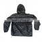 One piece jacket lightweight raincoat with a pouch