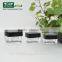 suqare black cream jar , can be injected various colors , 5g mini jar for eye serum