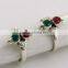 Greatfull !! Red Onyx_Green Onyx 925 Sterling Silver Toe Ring, Unique Designs !! Silver Jewelry For Beautiful Women