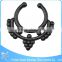 Foshan factory dark blue acrylic hoop clip on unique nose body piercing for septum ring