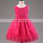 bowknot birthday dress tutu lace flower puffy dress for girls from 2-8 years