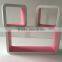 Set 3 Modern Square Wooden Wall Shelf Display Shelf Home Decotration Shelf