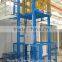 lead rail hydraulic cargo lift/hydraulic lift elevator/fixed chain lift platform/ arm lift platform