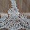 2015 white alencon lace trim in for bridal veil, headpiece, wedding gown belt