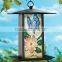 Solar Light Mosaic Glass Bird Feeder