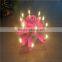 rotating music rose birthday candle
