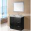 Double basin small free standing european modern bathroom vanity