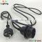 E27 Bakelite light socktet Indoor lighting pendant light shade with colorful weaven wire