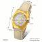 Fashion Jewelry 2016 White Leather Couple Electronic Watch