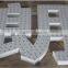 Eye catching punching holes exposed led alphabet letter