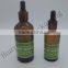 amber glass bottle with dropper and printing