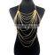 2016 Summer Jewelry Gold Plated Metal Body Chain For Women