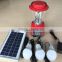 rechargeable portable home solar power lighting system for emergency and mobile charging