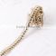 Gold Color Head Pattern Hotfic Rhinestone Metal Chain For Cloth Decoration Accessories