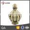 black curtain finials with crystal finial