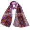 Paisley Print Hot Sale Whole Sale Chiffon Scarf In Stock