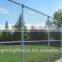Steel chain link fence panels and rolls for sports field fencing