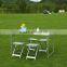 PORTABLE FOLDING CAMPING PICNIC BEER TABLE AND 4 CHAIRS SET