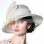 100% natural sinamay church hot sale hats for women