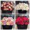 High end cardboard flower box with custom Logo