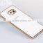 Hot ultra thin gold plating crystal clear tpu case for samsung galaxy note 7 transprent tpu soft cover case