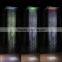 luxury bathroom accessories shower head meteor rainfall lights temperature control led color shower head