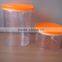 Top level hot selling orange colored plastic storage box