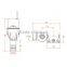 12V DC toilet flush auto faucet water normal close control electric valve