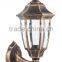 P341 outdoor post light/plastic material cheap lantern garden light ,yuyao factory